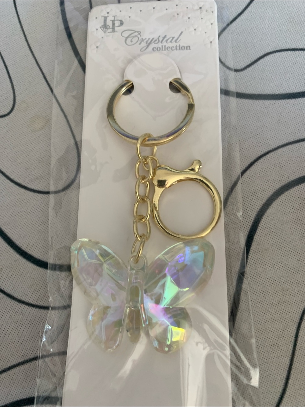 Gold Butterfly Keychain